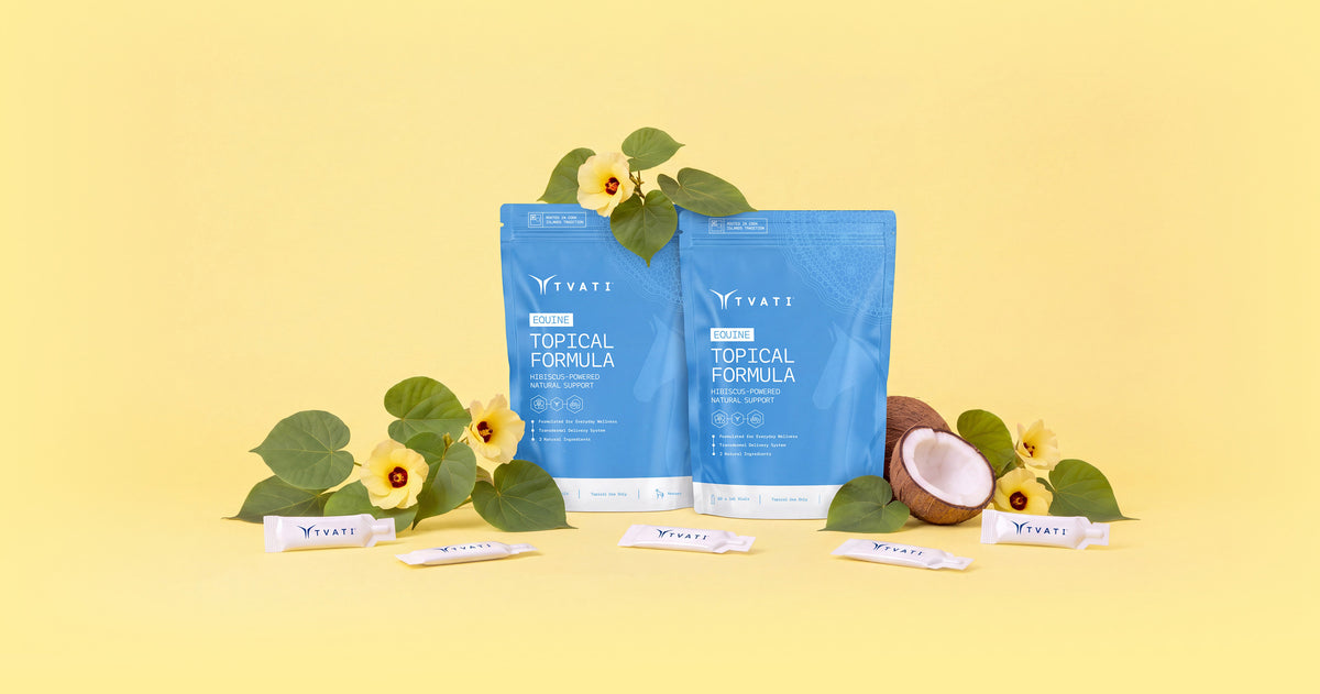 Tvati topical formula with hibiscus and coconut